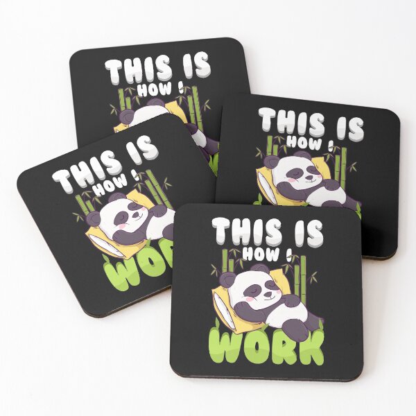 Artikelvorschau, So arbeite ich Lazy Panda Working Pun entworfen und verkauft von perfectpresents.