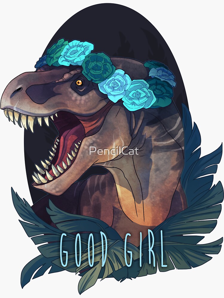 Thumbnail 3 of 3, Sticker, Good Girl designed and sold by PencilCat.