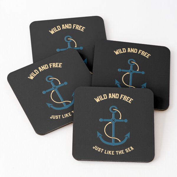 Item preview, Anchor Wild And Free Just Like The Sea designed and sold by joabaj.