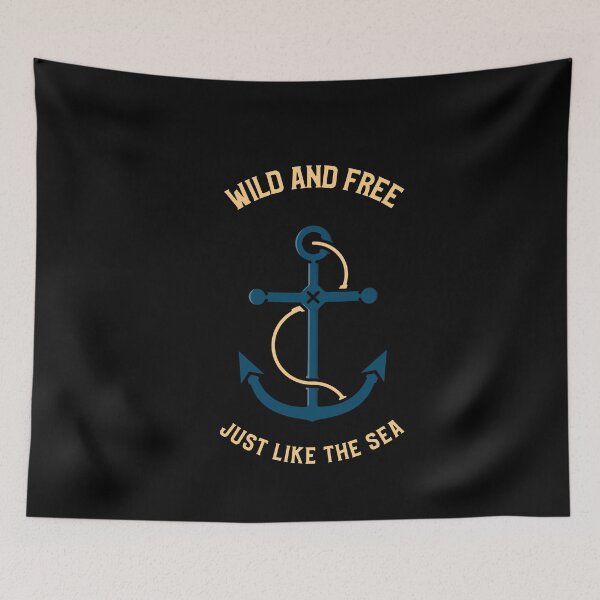 Item preview, Anchor Wild And Free Just Like The Sea designed and sold by joabaj.