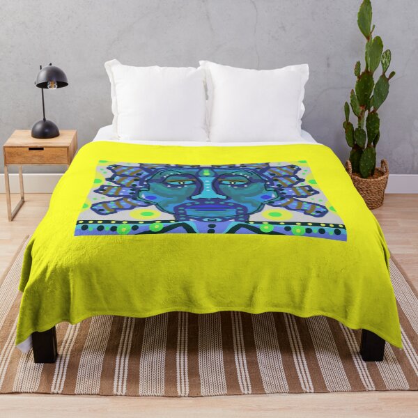 Item preview, The blue face Africans design cartoonist with multi colors designed and sold by jotcar.