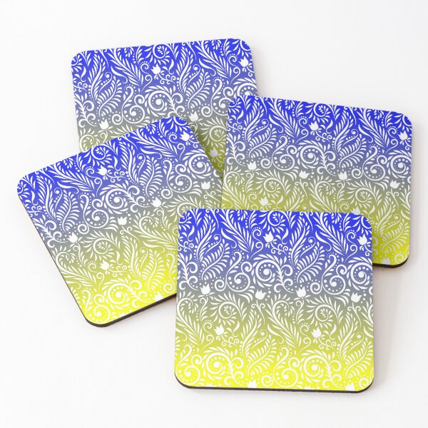 Item preview, Floral and Leaves - Golden Beach by the Sea designed and sold by CreativityRoams.