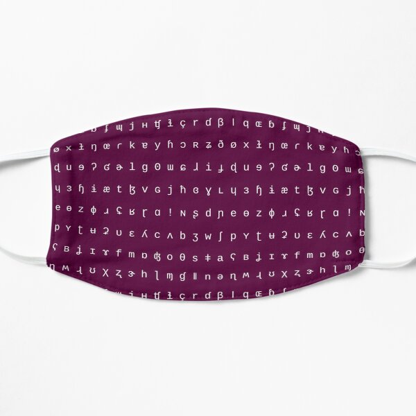 IPA scarf - purple and white Mask