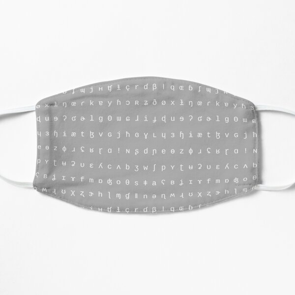 IPA scarf - grey and white Mask