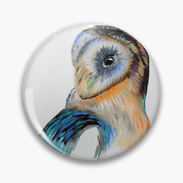 Item preview, Abstract Owl With Blue and Aqua designed and sold by cathyartist.