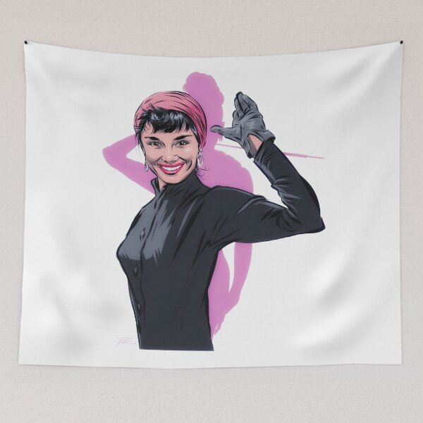 Item preview, Audrey Hepburn - An illustration by Paul Cemmick designed and sold by TIGERDAVER.