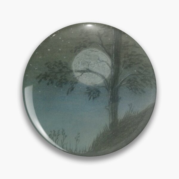 Item preview, Awesome drawing view of moon and tree designed and sold by faridman.
