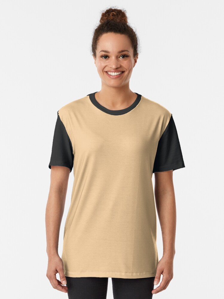 sand color graphic tee