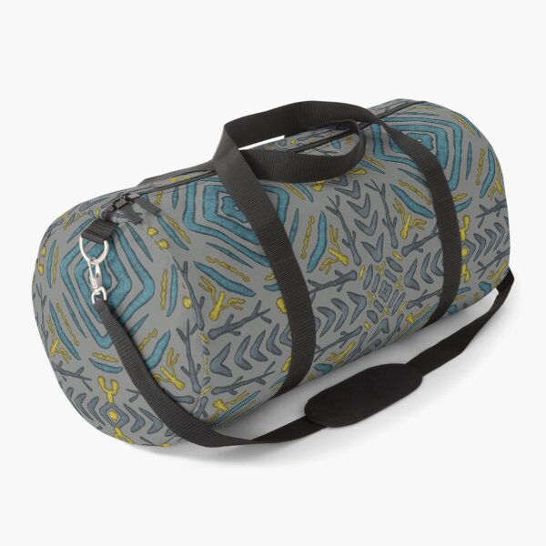 Item preview, Abstract Pattern 13  - Grey, Blue and gold ornament designed and sold by Julia Rudens.