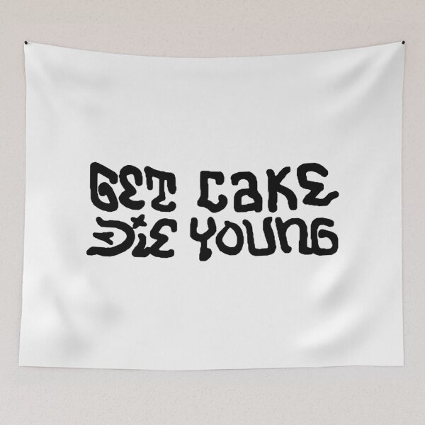 Item preview, Lil Peep Get Cake Die Young Tattoo Design Original Art designed and sold by nmrkdesigns.
