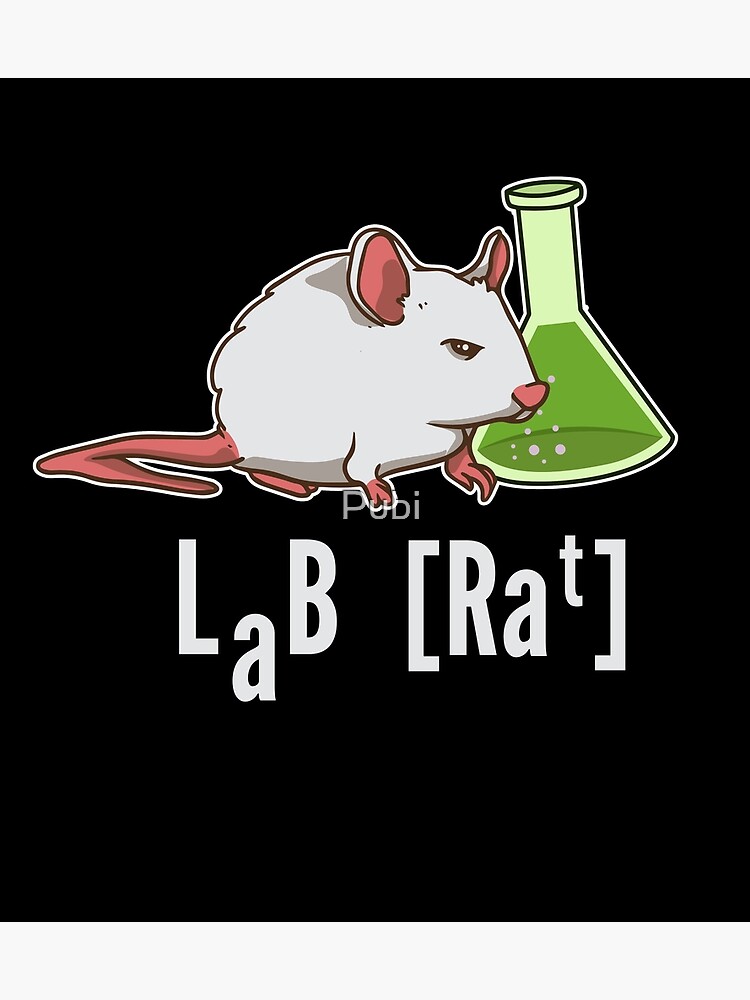 "Lab Rat Science Chemistry Professor Laboratory" Poster by Pubi Redbubble