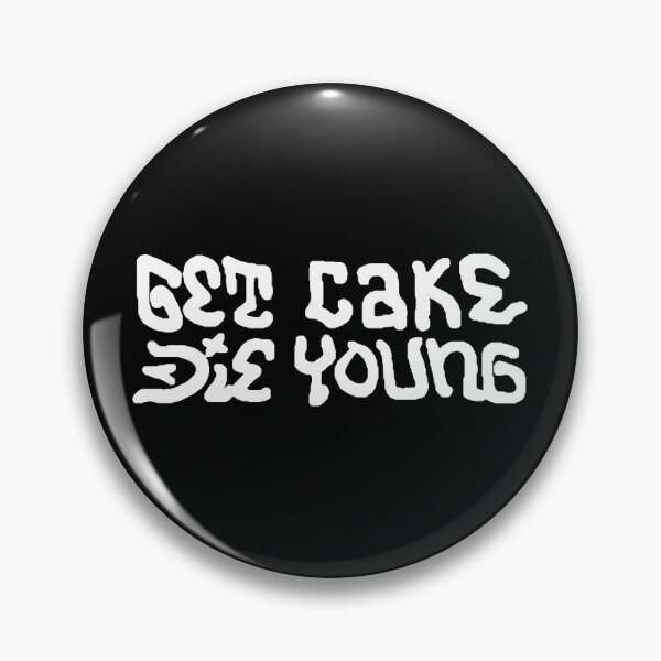 Item preview, Lil Peep Get Cake Die Young Tattoo Design Original Art in white designed and sold by nmrkdesigns.