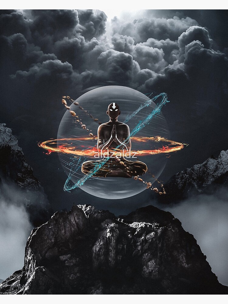 Avatar : The Last Airbender - Aang Premium Matte Vertical Poster sold