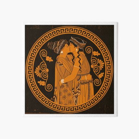 Item preview, Ancient Greek Lesbians Kiss designed and sold by AlexanderPetela.
