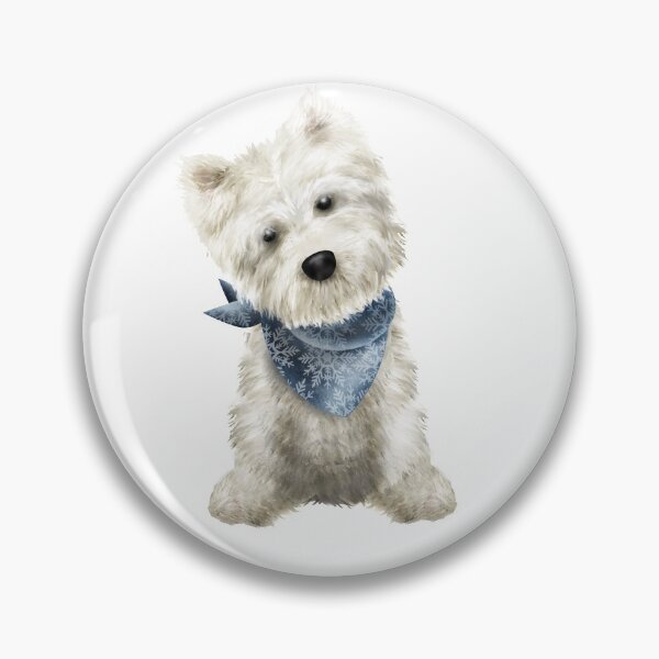 Item preview, Cute Scottish Westie Dog at Christmas with Festive Neck chief designed and sold by MakeMerry.