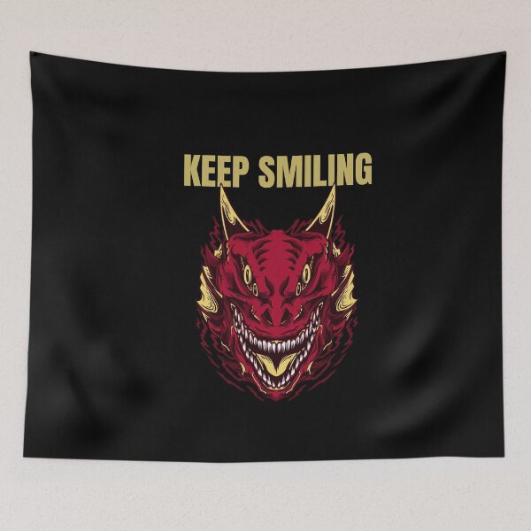 Item preview, Keep Smiling Scary Dragon Design designed and sold by joabaj.