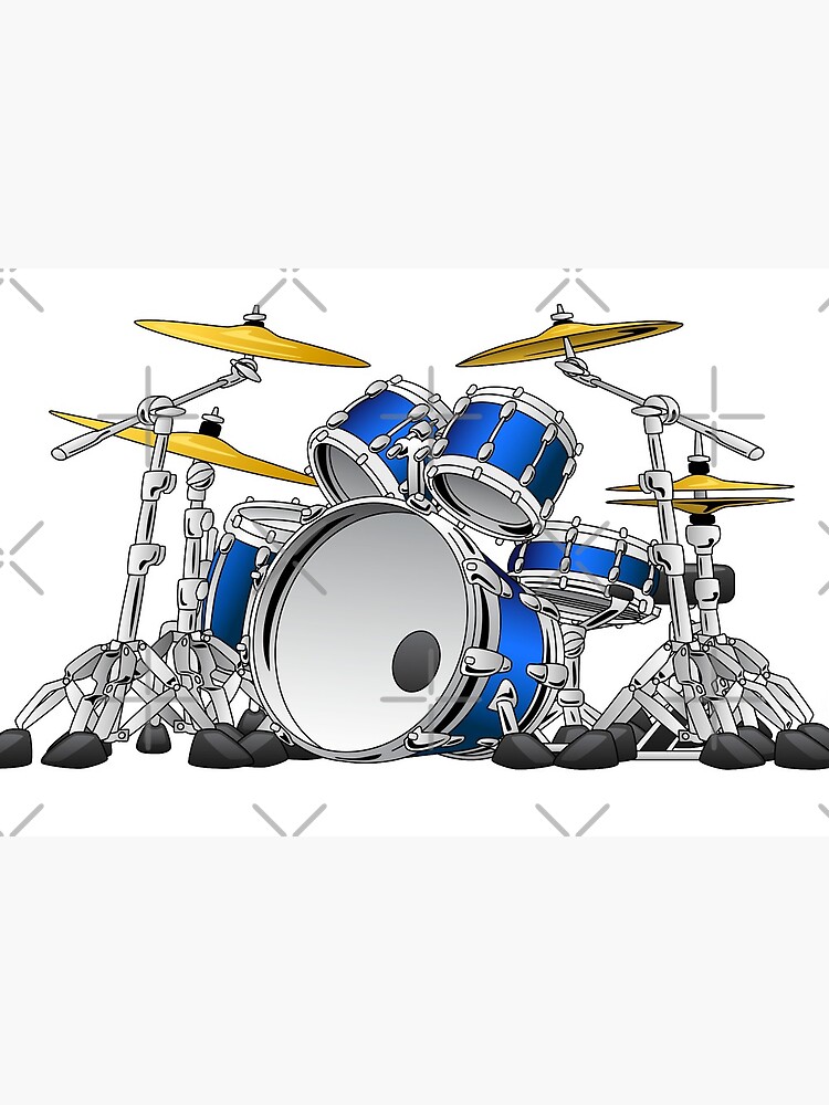 5 Piece Drum Set Cartoon by hobrath