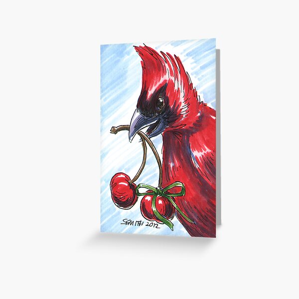 Holiday Critters - Cardinal Greeting Card