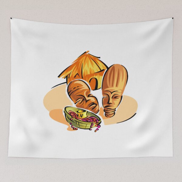 Item preview, African art illustration designed and sold by taveulrangue.
