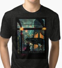Camiseta de tejido mixto Debajo del mar