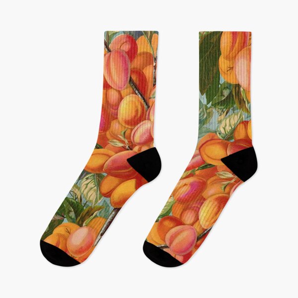 Item preview, APRICOTS FRUIT TREE AND GREEN LEAVES Botanical Floral designed and sold by BulganLumini.