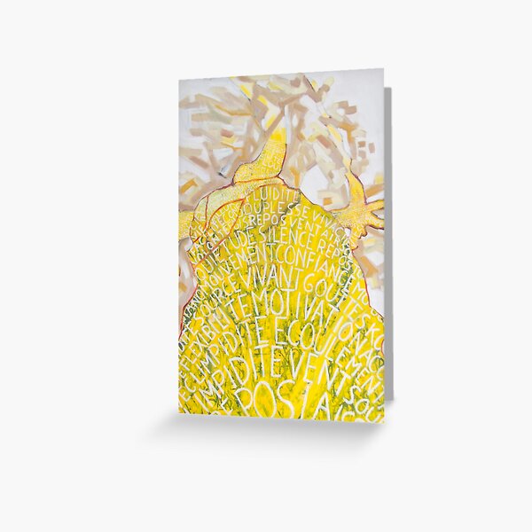 she meets oil painting and art therapy. She is passionate about colors Greeting Card