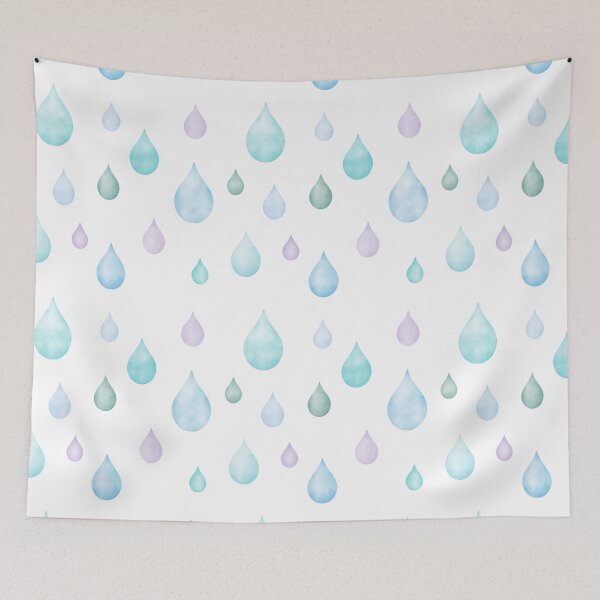 Item preview, Water Droplets on White designed and sold by episodicDrawing.