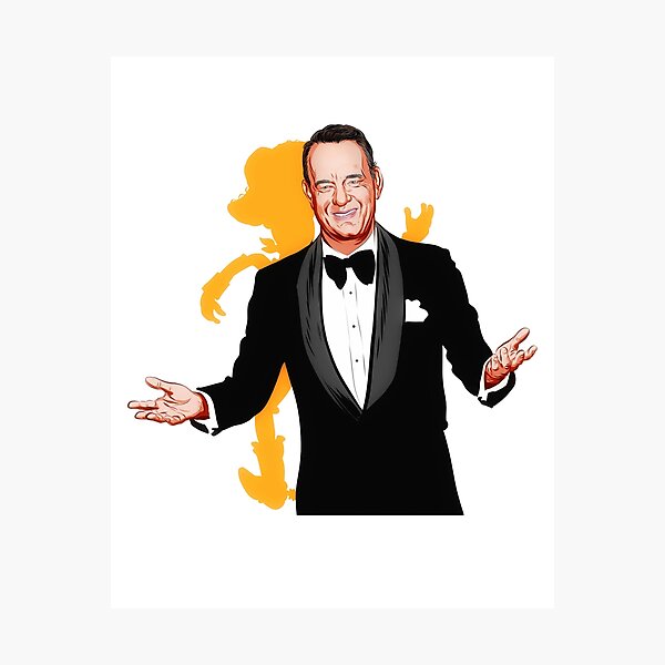Tom Hanks - An illustration by Paul Cemmick Photographic Print