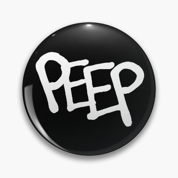 Item preview, Lil Peep 'PEEP' Cool Letter Design in white designed and sold by nmrkdesigns.