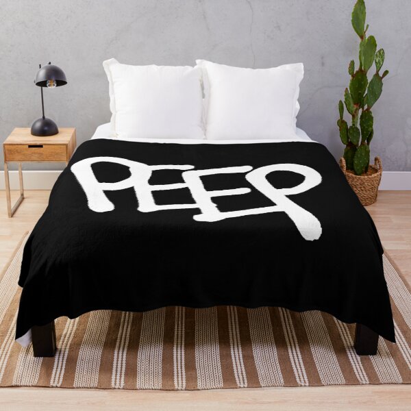 Item preview, Lil Peep 'PEEP' Cool Letter Design in white designed and sold by nmrkdesigns.