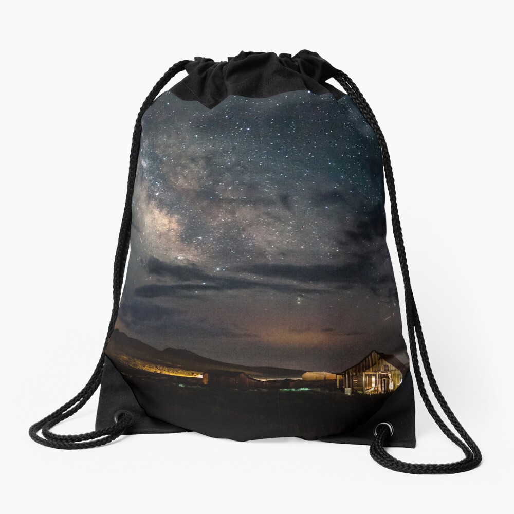 Leaving the Light On Drawstring Bag