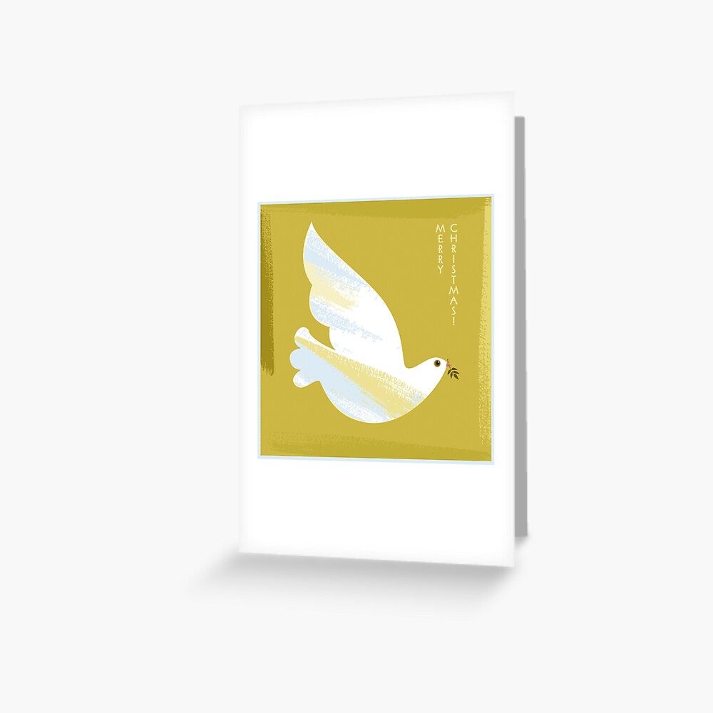 Christmas Dove Greeting Card