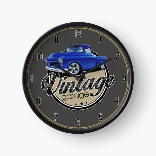 Vintage Chevy Stepside Hot Rod Clock