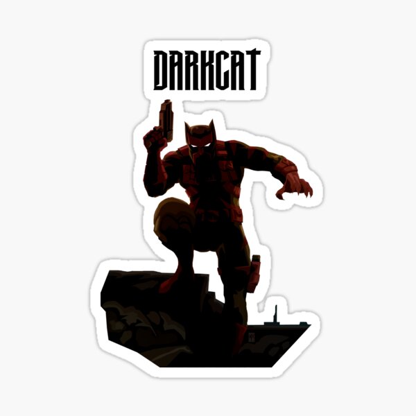 Darkcat by Max Cereijido Pegatina