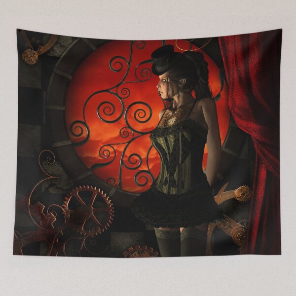Item preview, Steampunk, wonderful steampunk lady designed and sold by nicky2342.