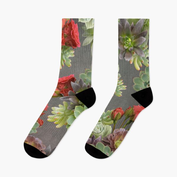 Item preview, Succulents and red roses. designed and sold by RinaMDesigns.