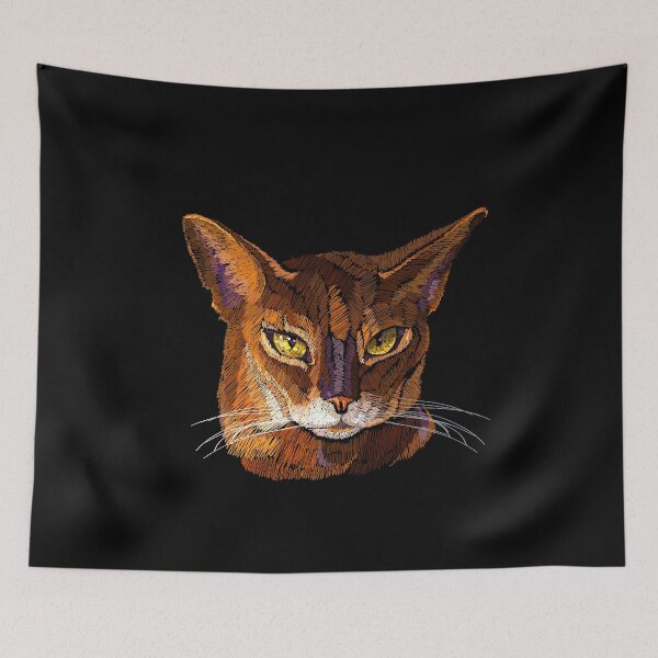 Item preview, Embroidery cat designed and sold by matrioshka.