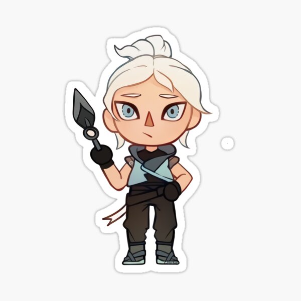 Valorant Cute Jett Art Stickers | Redbubble