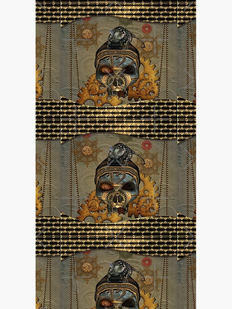 Steampunk, awesome steampunk skull with steampunk rat by nicky2342