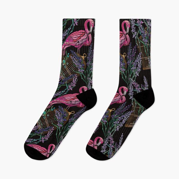 Item preview, Flamingo and lavender designed and sold by matrioshka.