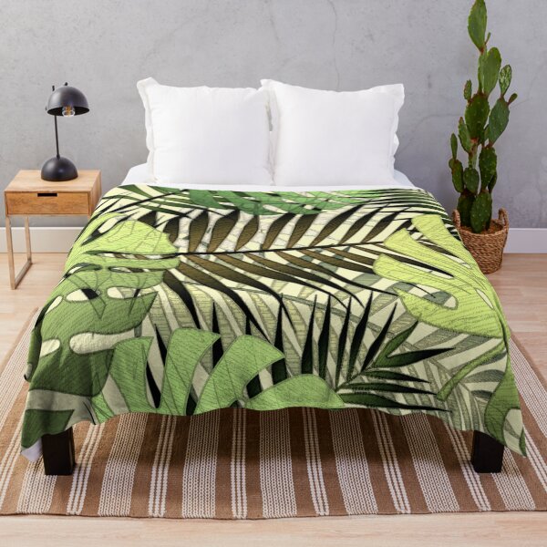 Item preview, Monstera palm leaves tropical jungle designed and sold by ivanoel.