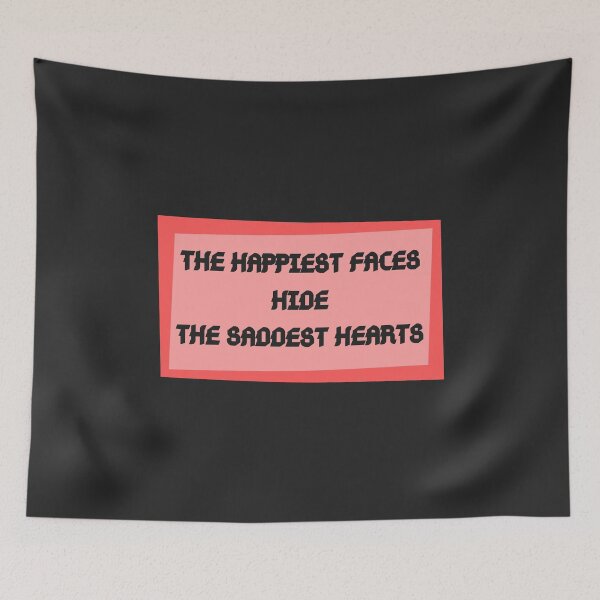 Item preview, The happiest faces hide the saddest hearts  designed and sold by GBDesigner.