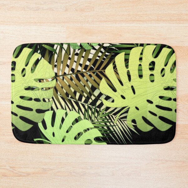 Item preview, Monstera palm leaves tropical jungle designed and sold by ivanoel.