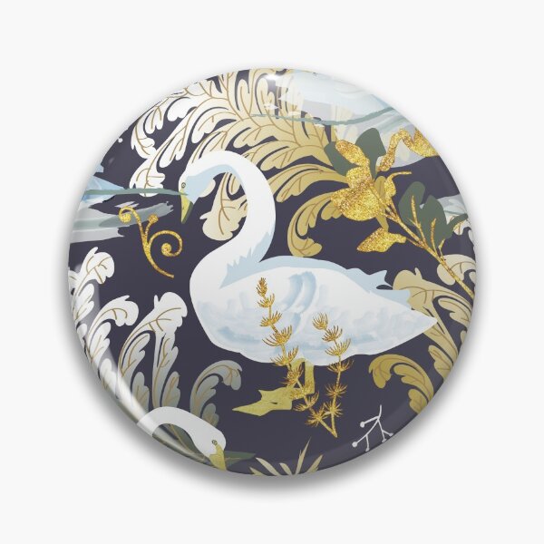 Item preview, White swans | charcoal purple designed and sold by camcreativedk.