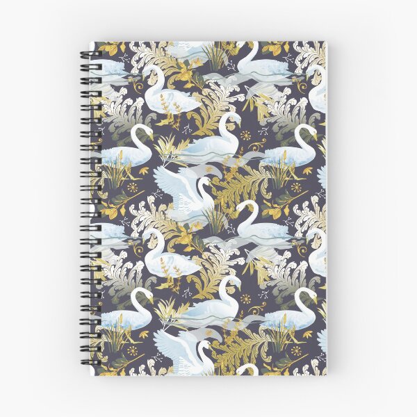 Item preview, White swans | charcoal purple designed and sold by camcreativedk.