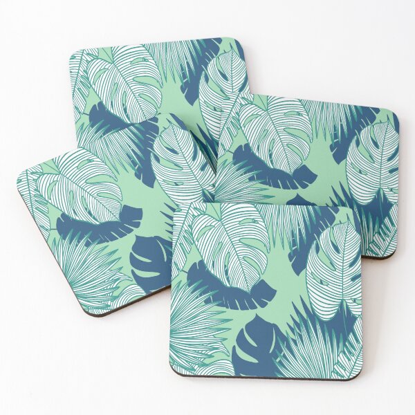 Item preview, Tropical Green Pastle Leaves designed and sold by noirty.