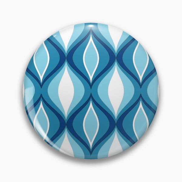 Item preview, Mid-Century Modern Diamonds, Denim Blues designed and sold by Marymarice.