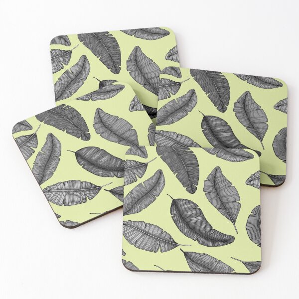 Item preview, Black Tropical Leaves designed and sold by noirty.