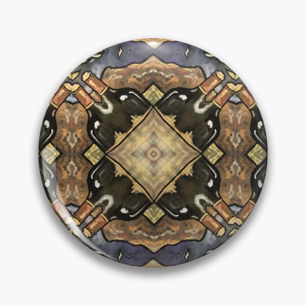 Item preview, Wine Bottle / Kaleidoscope Art / Green Bottle / Golden /  designed and sold by artenvironments.