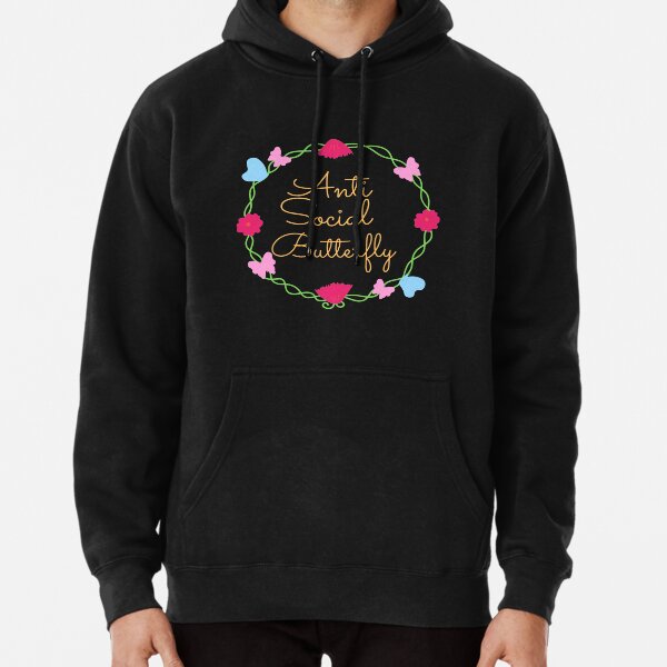 anti social social club butterfly hoodie